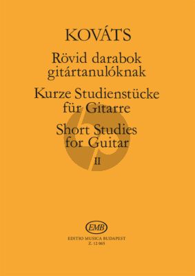 Kovats Short Studies Vol.2 Guitar