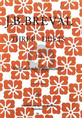 Breval 3 Duets Violin and Violoncello (Jan Hollanders)