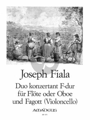 Fiala Duo Konzertant F-dur Flöte oder Oboe und Fagott (Vc.) (Stimmen) (Karel Pojar)
