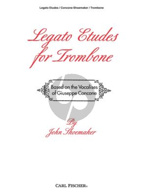 Shoemaker Legato Studies Trombone (after Concone)