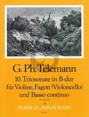 Telemann Trio Sonata B-flat major TWV 42:B5 Violin-Bassoon[Vc.)-Bc
