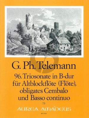 Telemann Trio Sonata B-flat major TWV 42:B4 Treble Rec.-obl. Cembalo-Bc