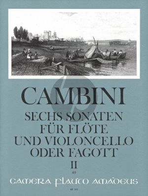 Cambini 6 Sonaten Vol. 2 No. 4 - 6 Flöte und Violoncello oder Fagott (Bernhard Pauler)