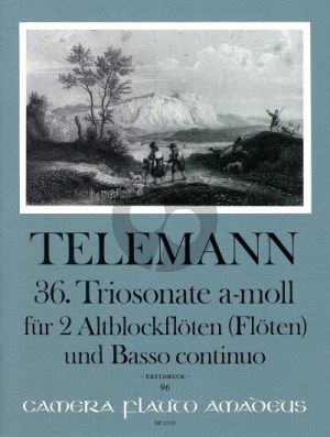 Telemann Trio Sonata a-minor TWV 42:a9 2 Treble Rec.[2 Fl.]-Bc