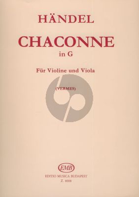Handel Chaconne in G Violin-Viola (Maria Vermes)