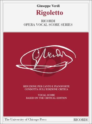 Verdi Rigoletto Vocalscore (Critical Edition)