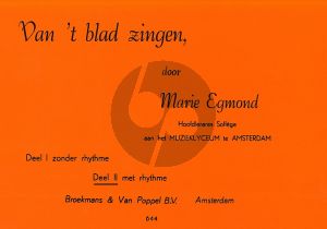 Egmond Van 't Blad Zingen Vol.2 Met Ritme / With Rhythm