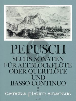 Pepusch 6 Sonaten Vol.2 (No.4-6) Altblockflöte[Flöte]-Bc (Willi Hess)