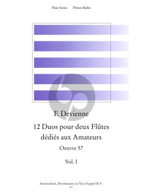 12 Duos dedies aux Amateurs Opus 57 (Op.75) Vol.1 (No.1 - 6) 2 Flutes