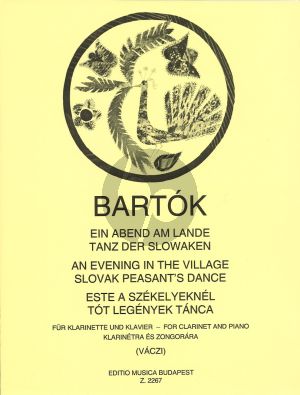 Bartok An Evening in the Village Clarinet-Piano (Vaczi)