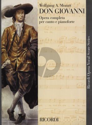 Mozart Don Giovanni Opera for Soli, SATB Choir and Orchestra Vocal Score (Italian)