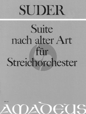 Suder Suite nach alter Art (Partitur)