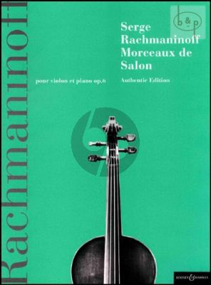 Morceaux de Salon Op.6 Violin and Piano