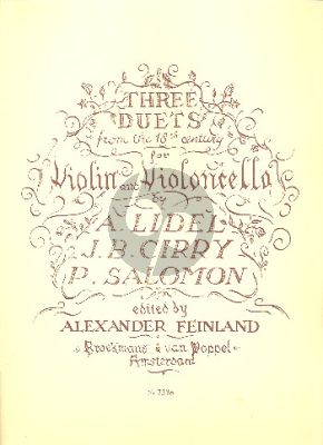 3 Duets from the 18th Century Violin and Violoncello