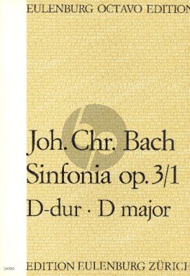 Bach Sinfonia D-dur Op.3 No.1 fur Kammerorchester Partitur (Hanspeter Gmür)