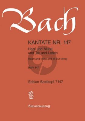 Bach Kantate No.147 BWV 147 - Herz und Mund und Tat und Leben (Heart and Voice and all our being) (Deutsch/Englisch) (KA)