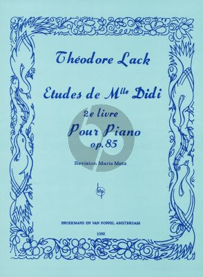 Lack Etudes de Mlle Didi Op.85 Vol.2 Piano