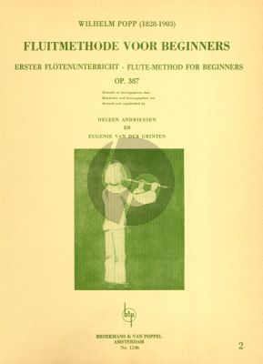 Popp Method for Beginners Op.387 Vol.2 Flute (Heleen Andriessen and Eugenie van der Grinten)