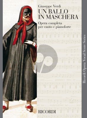 Verdi Un Ballo in Maschera (Vocal Score) (ital.)