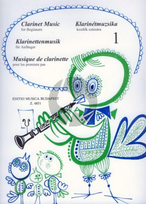 Clarinet Music for Beginners Vol.1 Clarinet[Bb]-Piano (edited by János Kuszing)
