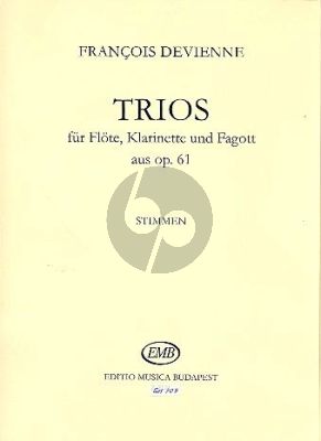 3 Trios from Op.61 Flute- Clar.[Bb]-Bassoon