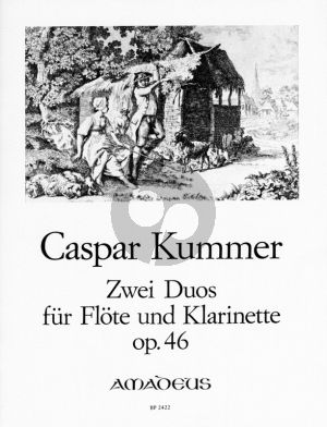 Kummer 2 Konzertante Duo's Op.46 fur Flote und Klarinette in Bb - Stimmen (Herausgegeben von Bernhard Pauler)