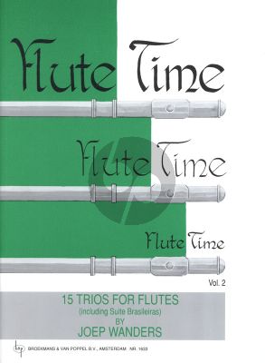 Wanders Flute Time Vol.2 (15 Trios including Suite Brasileiras) (Grade 2 - 3)