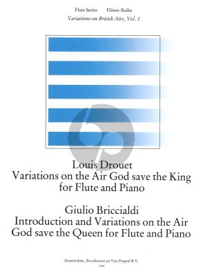 God Save the King/Queen (Variations on British Airs) Vol.1 (Drouet-Briccialdi) Flute-Piano