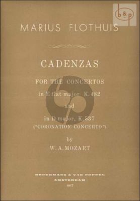 Cadenzas to Mozart's Pianoconcertos KV482 E-flat major and KV537 D-major