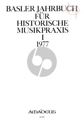 Jahrbuch fur Historische Musikpraxis Vol. 1: 1977