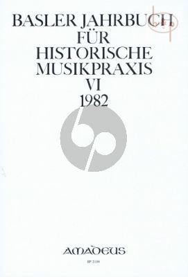Jahrbuch fur Historische Musikpraxis Vol. 6: 1982