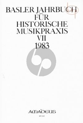 Jahrbuch fur Historische Musikpraxis Vol. 7: 1983