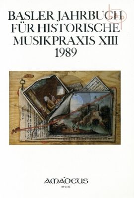 Jahrbuch fur Historische Musikpraxis Vol.13: 1989