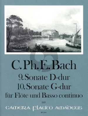 Bach Sonate No.9 D-dur WQ 131 - Sonate No.10 G-dur WQ 134 Flöte-Bc (Manfredo Zimmermann)