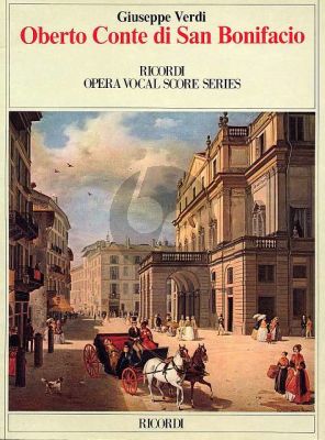Verdi Oberto Conte di San Bonifatio Vocal Score