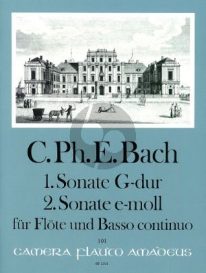 Bach Sonate No.1 G-dur (WQ 123) - Sonate No.2 e-moll (WQ 124) Flöte-Bc (Manfredo Zimmermann)