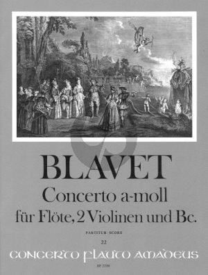 Blavet Concerto a-moll Flöte-Streicher und Bc (Partitur) (Brian Berryman)