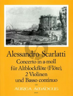 Concerto a-moll Altblockflöte[Flöte]- 2 Vi.-Bc.