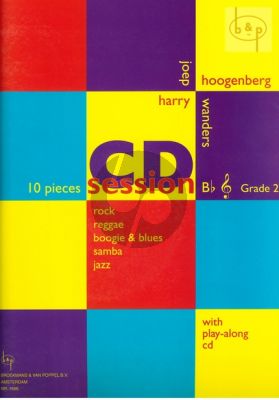 CD-Session - 10 Pieces Rock, Reggae, Boogie & Blues and Samba for Bb Instruments Book with Cd