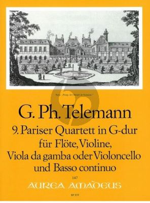 Telemann Pariser Quartett Nr.9 G-dur TWV 43:G4