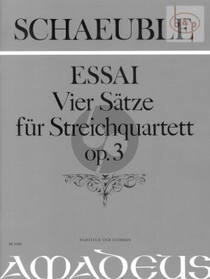 Essai (4 Satze) Op.3