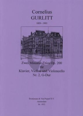 Gurlitt 2 Miniatur-Trios Op. 200 No. 2 G-major Violin-Cello and Piano (Score/Parts)