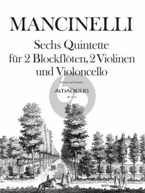 Mancinelli 6 Quintette 2 Blockflöten (Flöten/Oboen)-2 Violinen und Violoncello