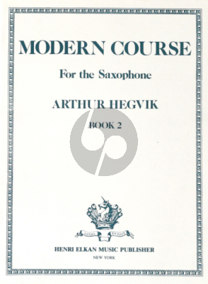 Hegvik Modern Course Vol.2 Saxophone (Elkan)