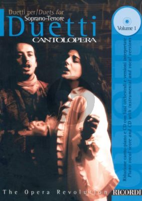 Album  Duetti Soprano-Tenore Vol.1 Book and Cd with Instrumental and Vocal Versions (Serie Cantolopera)