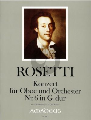 Rosetti Concerto No.6 G-major (Murray RWV C36) Oboe-Orchester (KA) (Johannes Moesus)