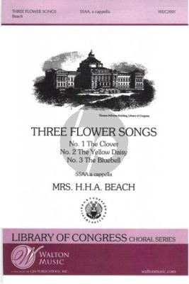Beach 3 Flower Songs Op.31 for SSAA-piano