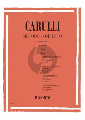 Carulli Metodo Completo Vol.3 (Benvenuto Terzi)