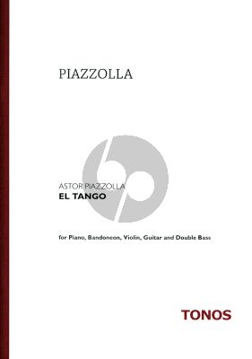 Piazzolla El Tango Rezitator-Klavier-Bandoneon-Violine- Elektr.Git.-Bass Partitur (Stimmen)