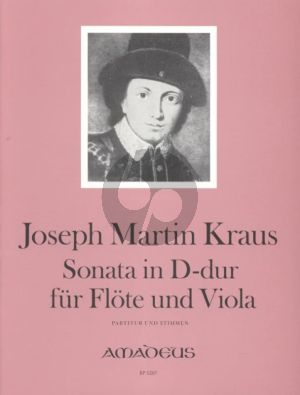 Kraus Sonata D-major for Flute and Viola Score and Parts (Edited by Bernhard Pauler)